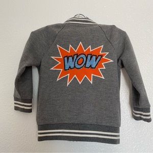 Cat & Jack boys grey bomber jacket 2T toddler